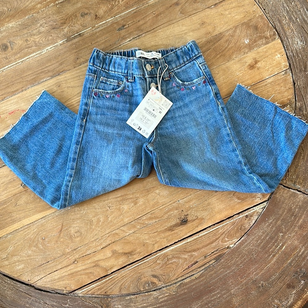 Zara Blue Denim Jeans Classic Straight Cut